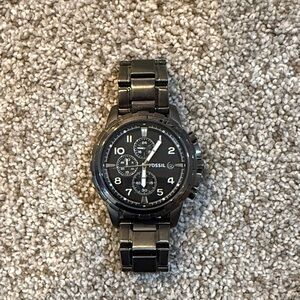 Fossil Dark Gray Chronograph Watch